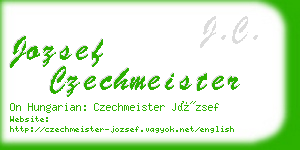 jozsef czechmeister business card